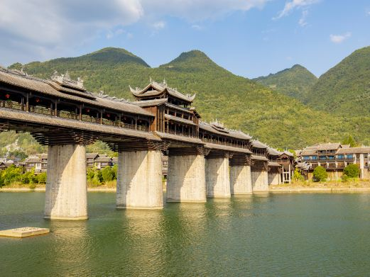 濯水风雨廊桥